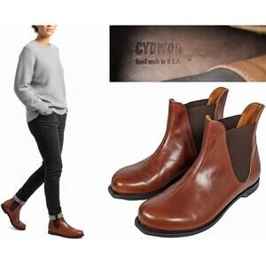 Cydwoq USA Cling-W Chelsea Women Boots Hand-made Leather 11
